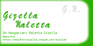 gizella maletta business card